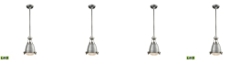 Macy's Sylvester 1 Light Pendant in Weathered Zinc and Satin Nickel with Halophane Glass Diffuser
